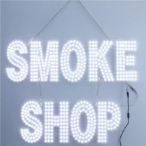 Smoke Shop PCB Signs (24x15 Inch with Switch) (White)