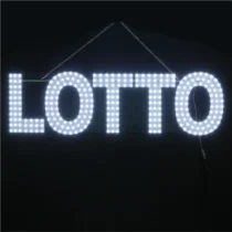 Lotto PCB Signs (30x9 Inch with Switch) (White)