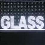 LED Sign: Glass PCB Sign (30x9 Inch with Switch) (White) | Sign Yeti