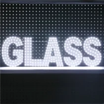 LED Sign: Glass PCB Sign (30x9 Inch with Switch) (White) | Sign Yeti