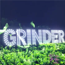 LED Sign: Grinder PCB Sign (32x7 Inch with Switch) (White) | Sign Yeti