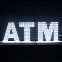 LED Sign: ATM PCB Sign (30x10 Inch with Switch) (White) | Sign Yeti