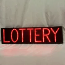 LED Sign: Lottery PCB Sign (30x9 Inch with Switch) | Sign Yeti